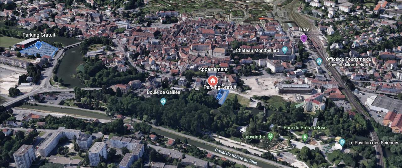 Appartement Avec Terrasse Et Parking Gratuit Accole Montbéliard Exterior foto